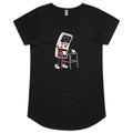 Retro Gamer Women's AS Colour Scoop Neck T-Shirt Black Womens Scoop Neck T-shirt Games Printed In Australia