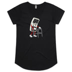 Retro Gamer Women's AS Colour Scoop Neck T-Shirt Black Womens Scoop Neck T-shirt Games Printed In Australia