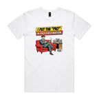 I Put The Pro In Procrastination, Retro Gentleman Men's AS Colour T-shirt White Mens T-shirt comic Printed In Australia