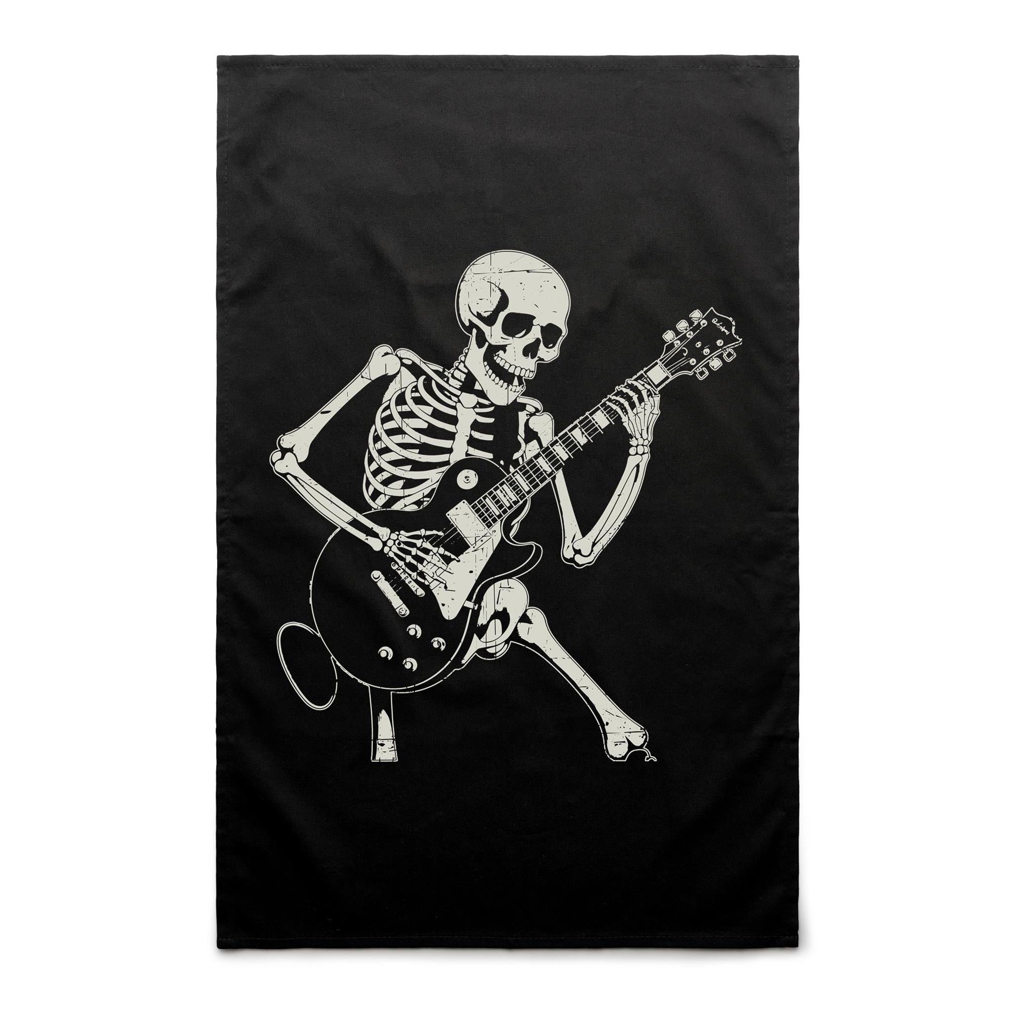 Skeleton Playing Guitar - AS Colour Tea Towel