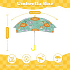 Safari Animals Kids Safe Round Corner Umbrella