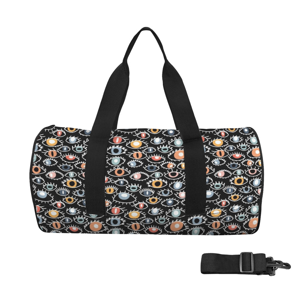 Eyes On Black Duffle Bag one size Duffle Bag Printed Offshore