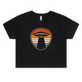 UFO Retro Stripes Women's AS Colour Crop Tee