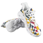 Colour Geometric Men's Twisted Sole Sneakers