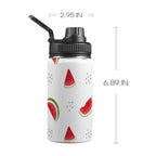 Watermelon - Kids Water Bottle with Chug Lid (12 oz) One Size Kids Water Bottle with Chug Lid Food Printed Offshore