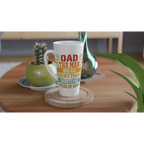 Personalised Dad, The Man Who Has Everything Except A Full Head Of Hair White Latte 17oz Ceramic Mug Personalised Latte Mug Dad Globally Fulfilled