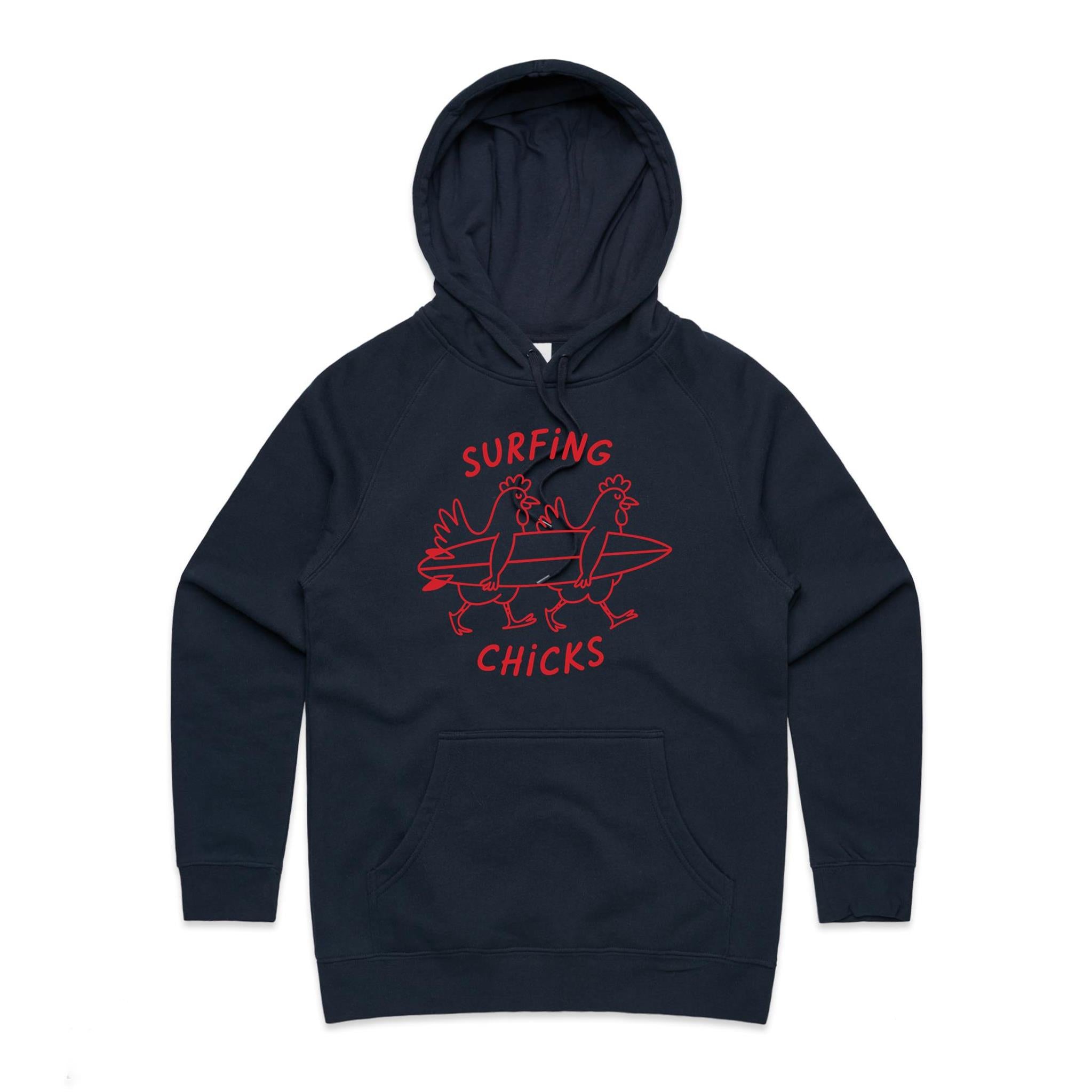 Chickens Surfing Chicks Women's AS Colour T-shirt