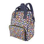 Groovy Flowers Multi-Function Backpack, Nappy / Diaper Bag One Size Multi-function Backpack, Nappy / Diaper Bag Printed Offshore Retro