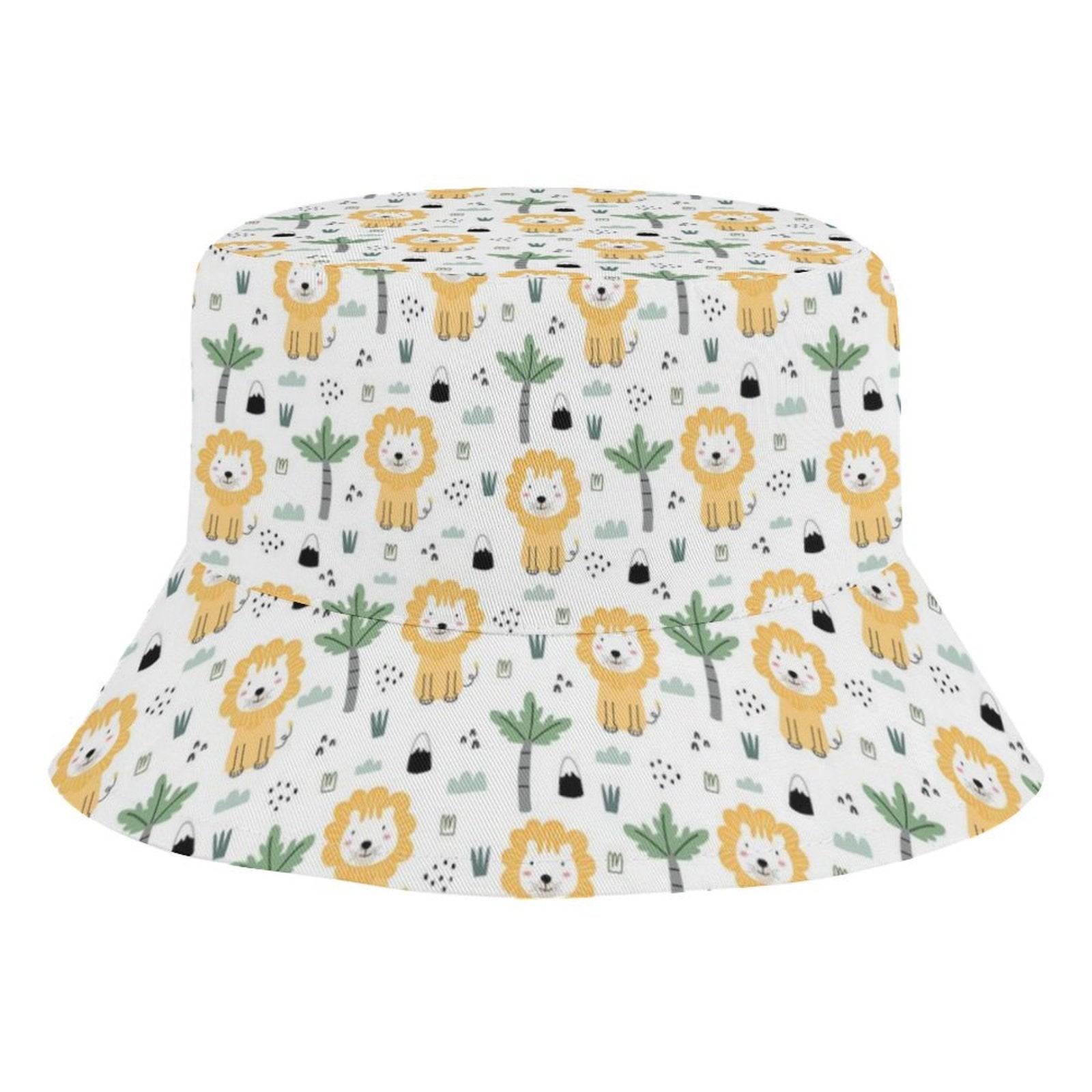 Lions Kids Bucket Hat black Kids Bucket Hat animal Printed Offshore