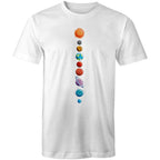 Our Solar System - Mens T-Shirt White Mens T-shirt Printed In Australia Space