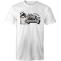 Stay Spooky, Halloween Men's AS Colour T-Shirt White Mens T-shirt Halloween Printed In Australia
