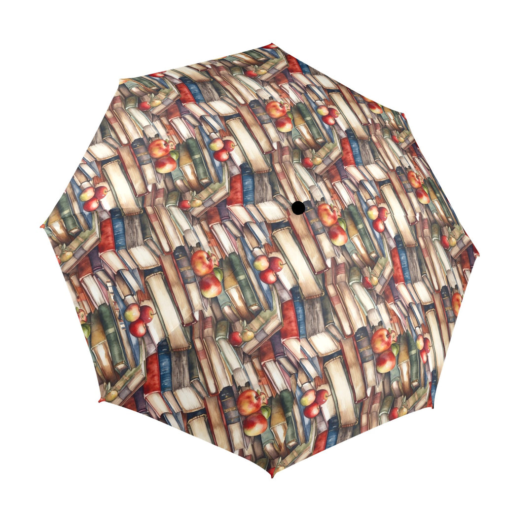 Watercolour Books - Semi-Automatic Foldable Umbrella (Model U12) One Size Semi-Automatic Foldable Umbrella (U12)