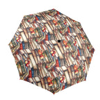 Watercolour Books - Semi-Automatic Foldable Umbrella (Model U12) One Size Semi-Automatic Foldable Umbrella (U12)