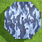 Blue Camouflage - Semi-Automatic Foldable Umbrella (Model U12) Semi-Automatic Foldable Umbrella (U12)