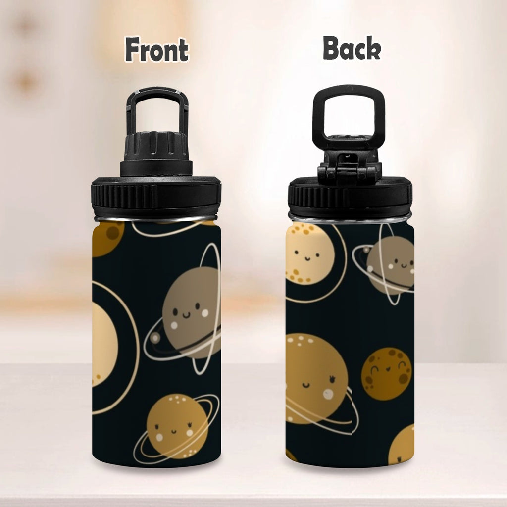Happy Planets - Kids Water Bottle with Chug Lid (12 oz)