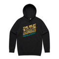 The Best Dad In The Galaxy Men's AS Colour Hoodie Black Mens Hoodie Dad Printed In Australia