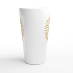 Music Tree - White Latte 17oz Ceramic Mug Latte Mug Globally Fulfilled Music Plants