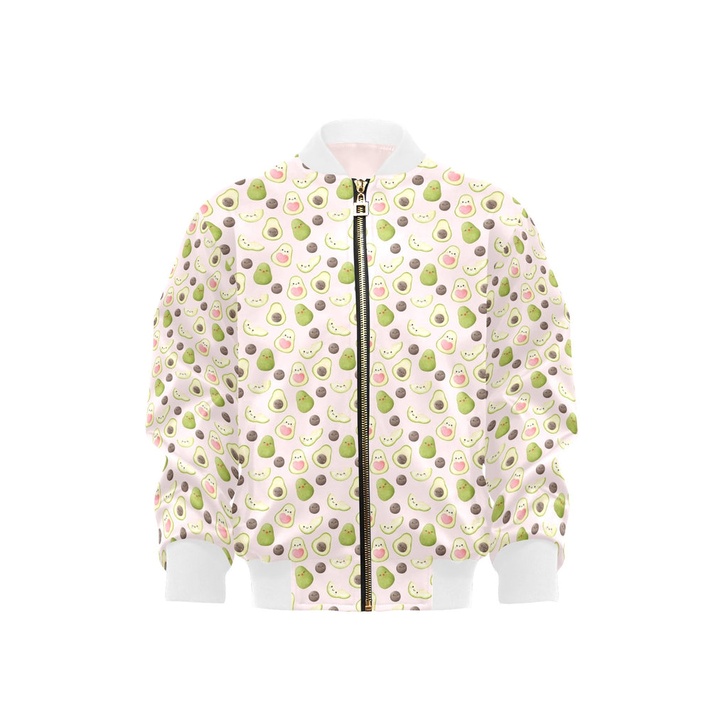 Avocado Love Kids Bomber Jacket XL Kids Bomber Jacket Food Printed Offshore