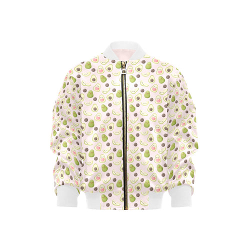 Avocado Love Kids Bomber Jacket XL Kids Bomber Jacket Food Printed Offshore