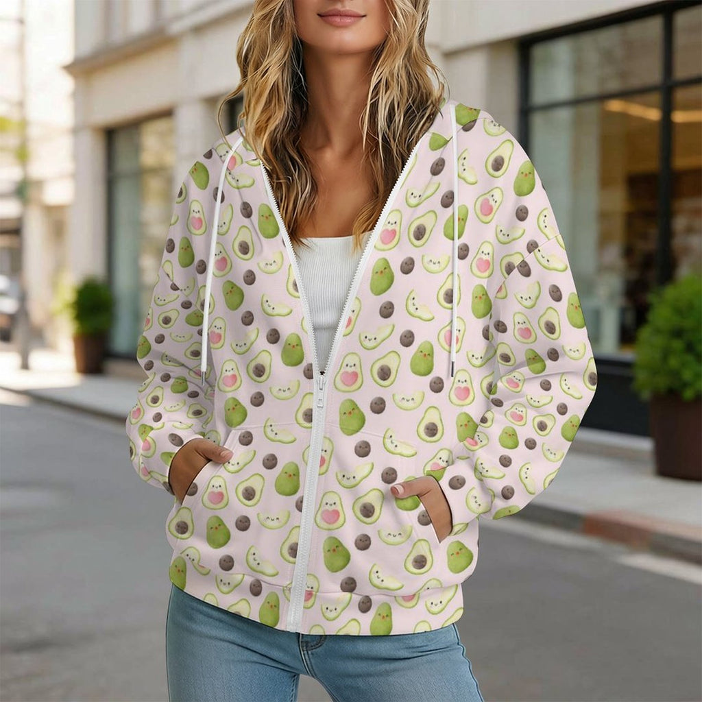 Avocado Love Women's Full-Zip Hoodie