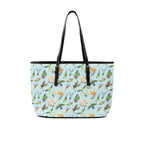 Parrots PU Leather Tote Bag Large One Size Leather Tote Bag-Large animal Printed Offshore