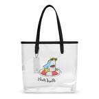 Shark Beach Party - Clear Tote Bag / Stadium Bag Printed Offshore