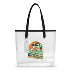 Oh Look, Nobody Gives A **** - Clear Tote Bag / Stadium Bag Printed Offshore