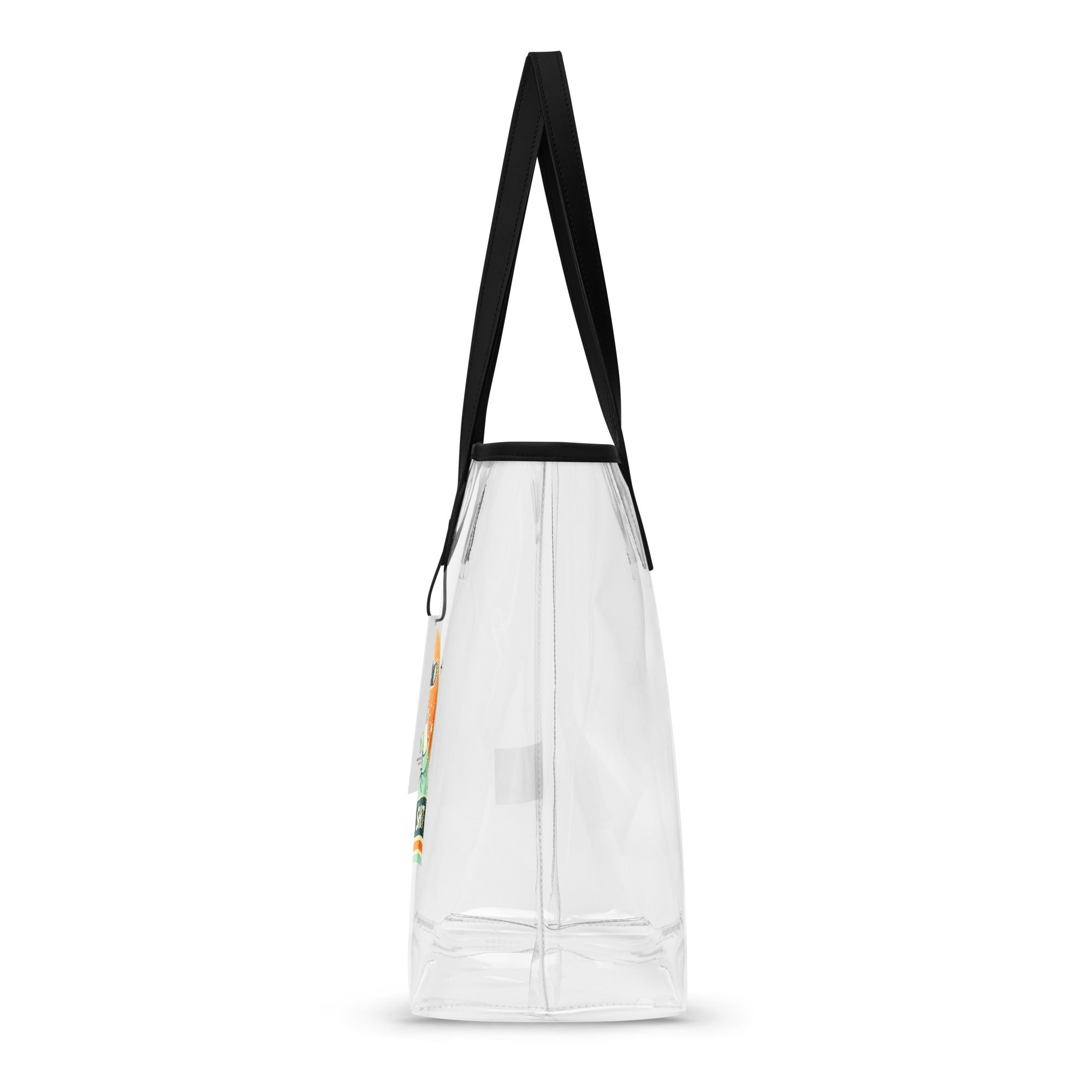 Oh Look, Nobody Gives A **** - Clear Tote Bag / Stadium Bag Printed Offshore
