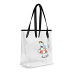 Shark Beach Party - Clear Tote Bag / Stadium Bag Printed Offshore