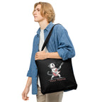 Personalised Cat Playing Guitar Cotton tote bag Personalised Tote Bag Australian Printer printful_personalized_product