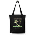 Personalised Hang In There, It Gets Worse Cotton tote bag Black Personalised Tote Bag Australian Printer printful_personalized_product