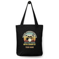 Personalised Never Underestimate An Old Man With A Drum Set Cotton tote bag Default Title Personalised Tote Bag Australian Printer printful_personalized_product