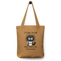 Personalised It's Fine, I'm Fine, Everything Is Fine, Frazzled Cat Cotton tote bag Camel Personalised Tote Bag Australian Printer