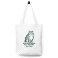 Personalised Cat, Did Somebody Say Snack? Cotton tote bag Default Title Personalised Tote Bag Australian Printer printful_personalized_product
