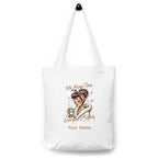 Personalised My Alone Time Is For Everyone's Safety Cotton tote bag White Personalised Tote Bag Australian Printer printful_personalized_product
