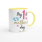 Personalised - My First Mother's Day - 11oz Ceramic Mug Personalised 11oz Mug customise Globally Fulfilled Mum personalise
