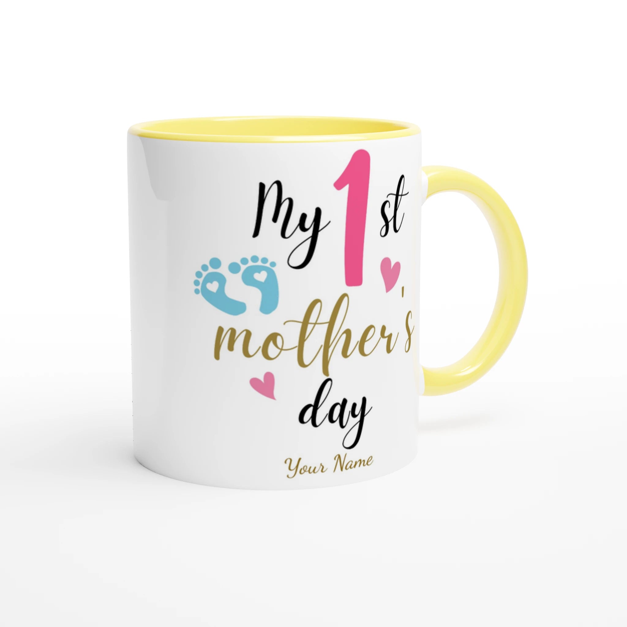 Personalised - My First Mother's Day - 11oz Ceramic Mug Personalised 11oz Mug customise Globally Fulfilled Mum personalise