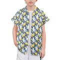 Lemon Seagull Senior Kids Hawaiian Shirt