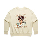 My Alone Time Is For Everyone's Safety AS Colour Women's Relax Crew Sweatshirt Butter Womens Relax Crew Sweatshirt Printed In Australia