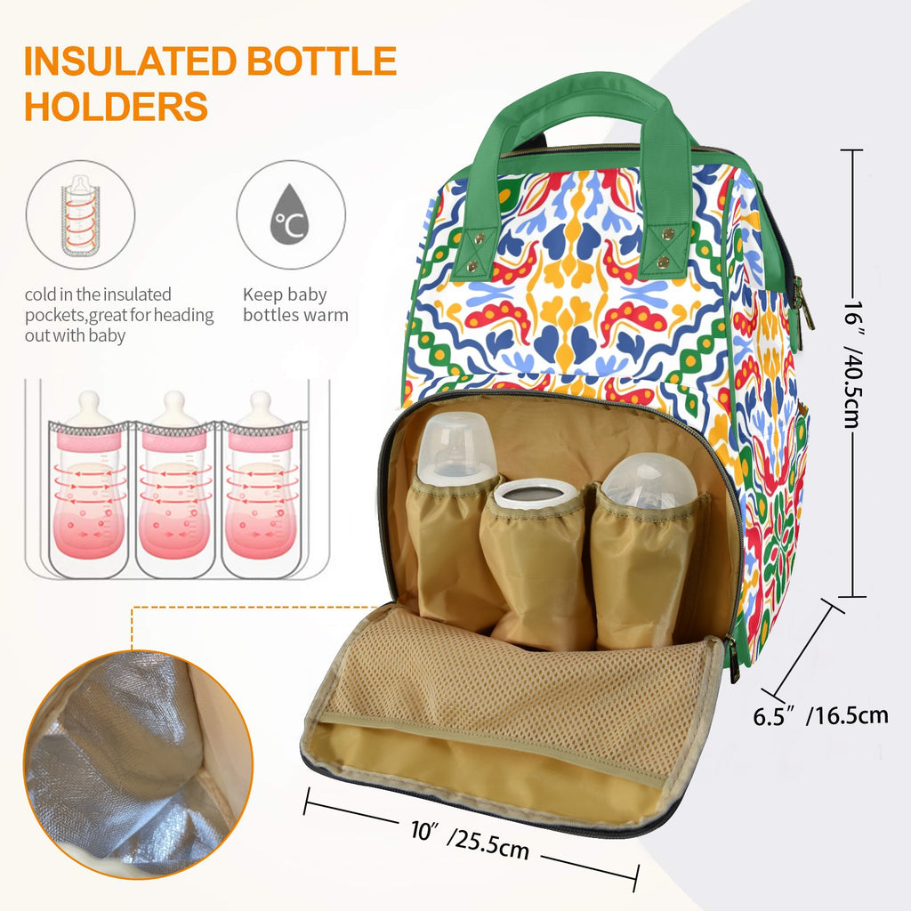 Bright Burst - Multi-Function Backpack, Nappy / Diaper Bag