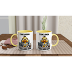 I Don't Know, I Just Work Here, Duck - White 11oz Ceramic Mug with Colour Inside Colour 11oz Mug animal Globally Fulfilled Work