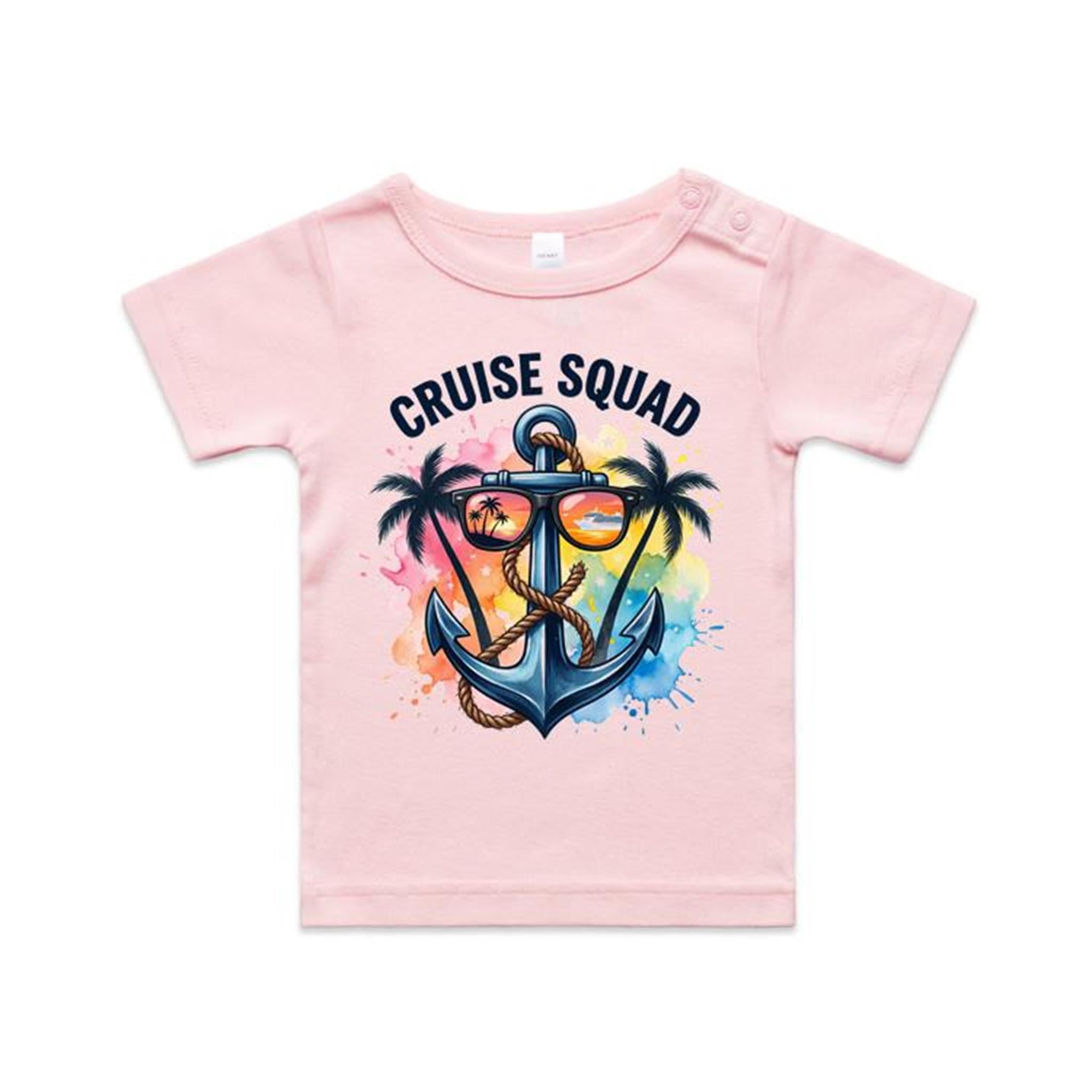 Cruise Squad, Anchor Baby Cruise T-shirt Pink Baby Cruise T-shirt Cruise Printed In Australia