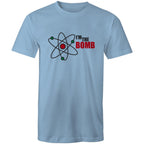Atom, I'm The Bomb - Mens T-Shirt Carolina Blue Mens T-shirt Printed In Australia Science