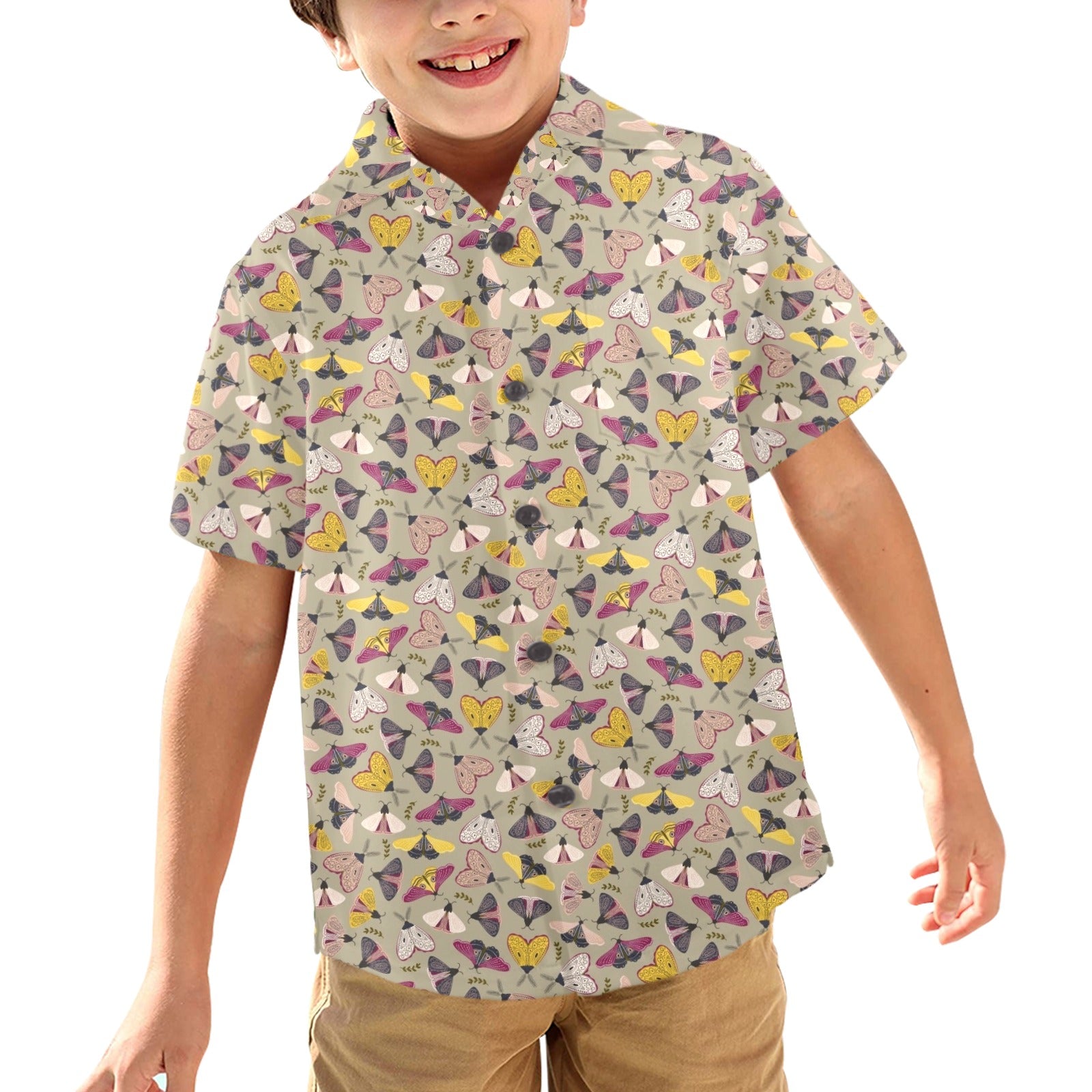 Pretty Moths Junior Kids Hawaiian Shirt