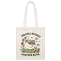 Oops, I Bought Another Book Parcel Canvas Tote Bag Default Title Small Tote Bag animal Printed In Australia Reading