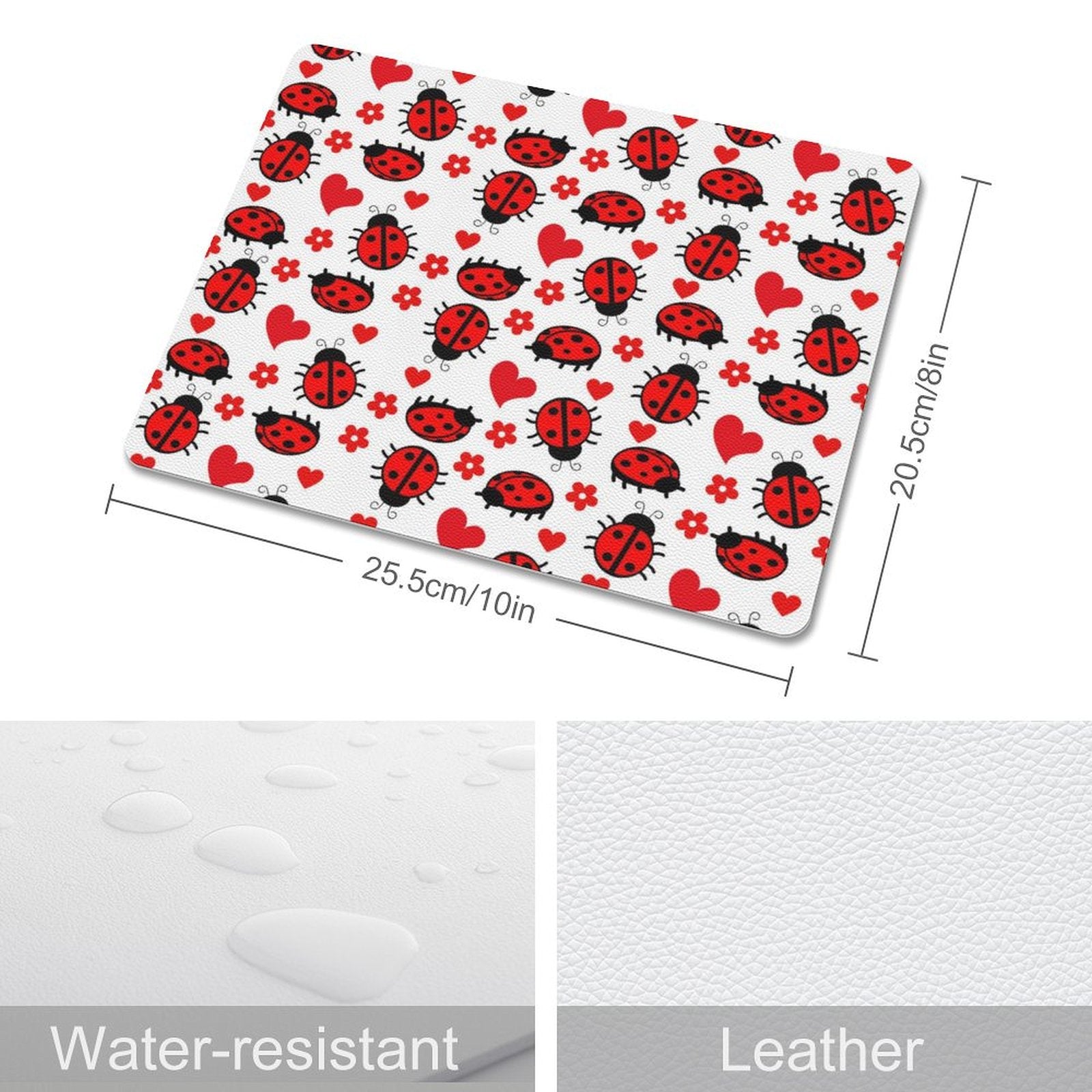 Ladybugs Leather Mouse Pad Leather Mouse Pad animal Printed Offshore