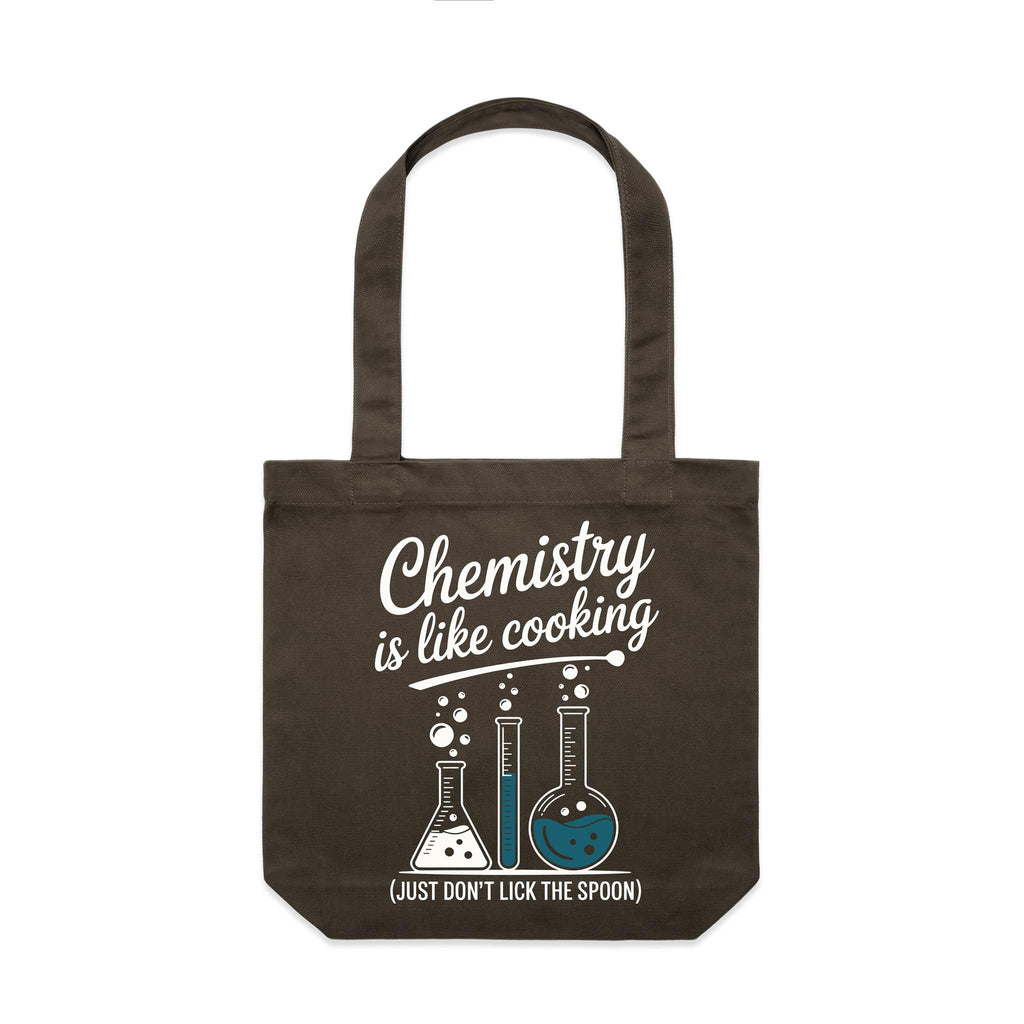 Chemistry Is Like Cooking Canvas Tote Bag