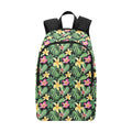 Frangipani Fabric Backpack One Size Fabric Backpack Plants Printed Offshore