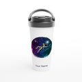 Personalised Spaceman White 15oz Stainless Steel Travel Mug Default Title Personalised Travel Mug Globally Fulfilled space