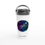 Personalised - Spaceman - White 15oz Stainless Steel Travel Mug Default Title Personalised Travel Mug Globally Fulfilled space